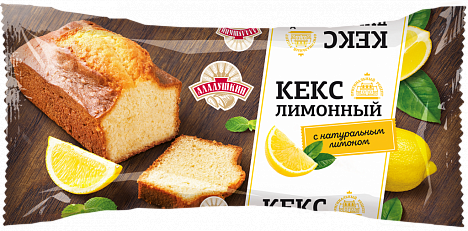 Кекс «Лимонный» Аладушкин упаковка 350 гр.
